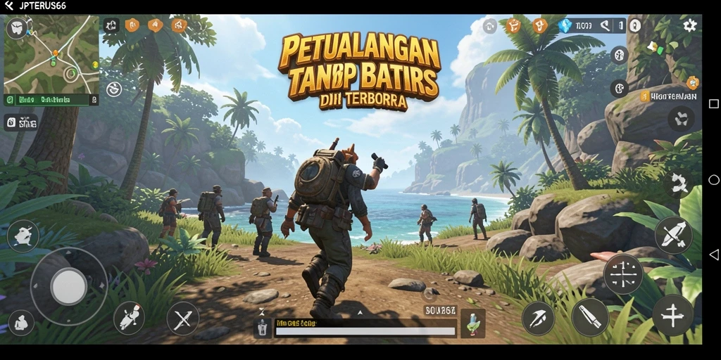 Tampilan menarik dari gameplay JPTERUS66 yang menggambarkan kebebasan menjelajah dunia terbuka.