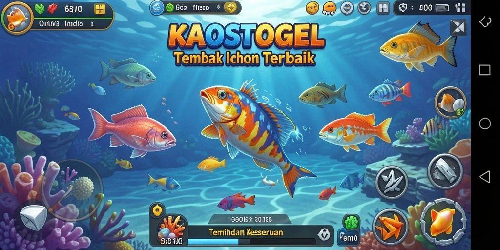 Tampilan menarik gameplay Tembak Ikan yang seru.