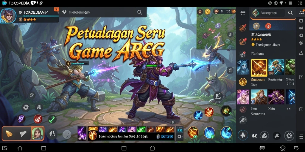 Screenshot gameplay TOKOPEDIAVIP menampilkan aksi petualangan yang mendebarkan.